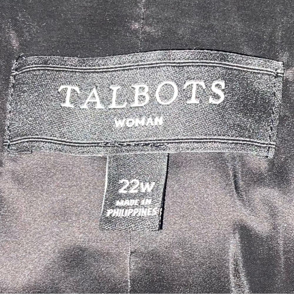 Talbots Classic Black Blazer 22W Never Worn. - Picture 3 of 5